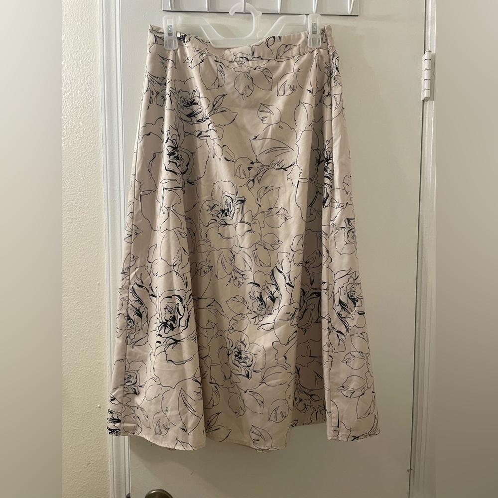 Dazy XL midi floral skirt